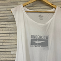 Undertow White Tank Singlet Original Logo
