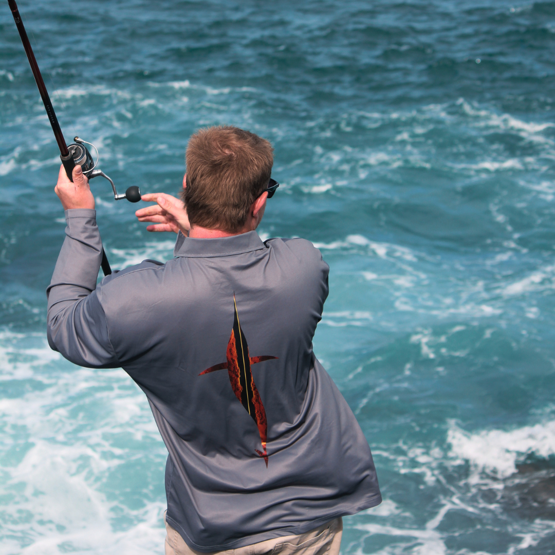 AQUALYTE Silent Depths Fishing Shirt Collared
