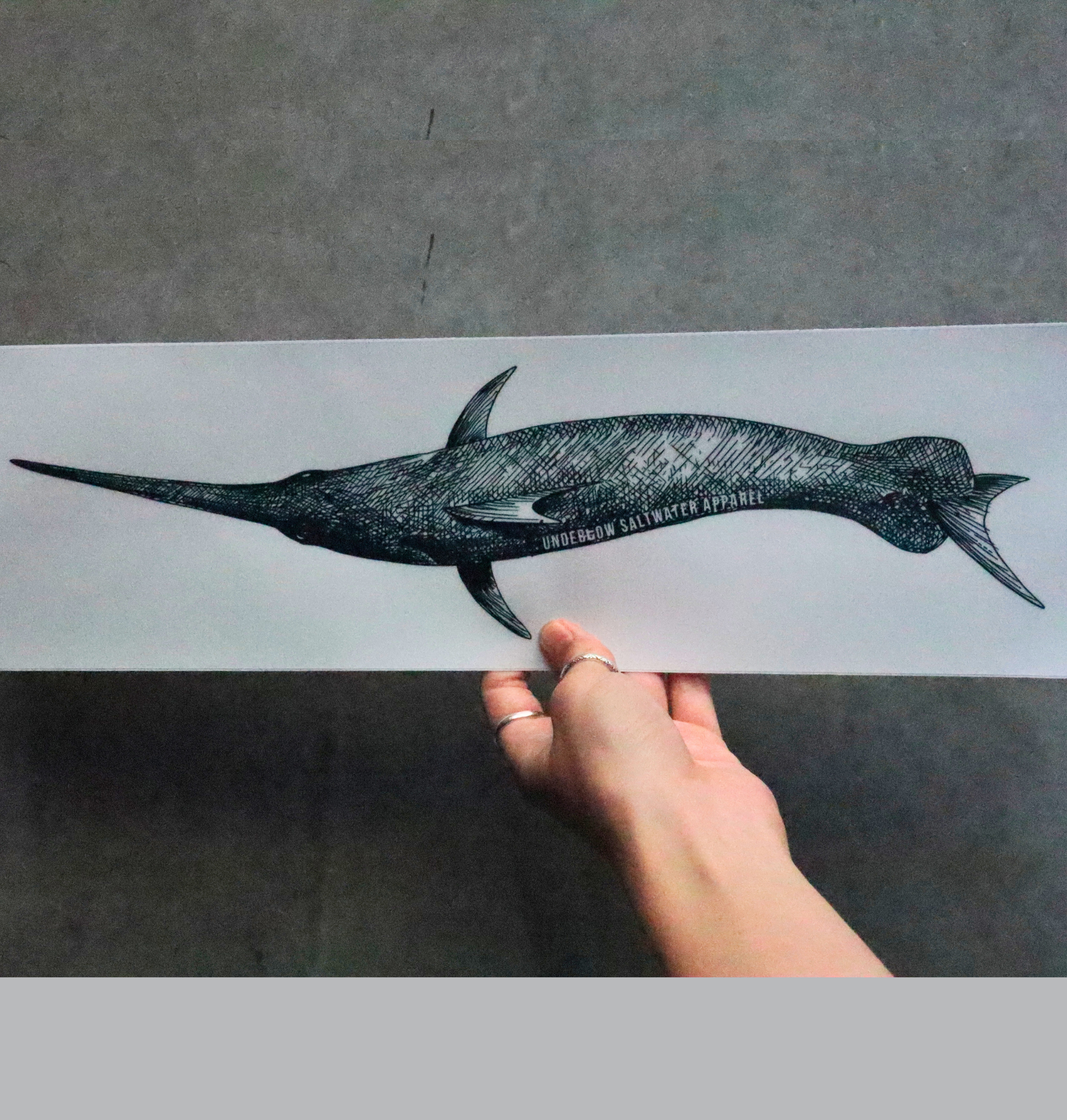 Sketch Art Series Swordfish Sticker