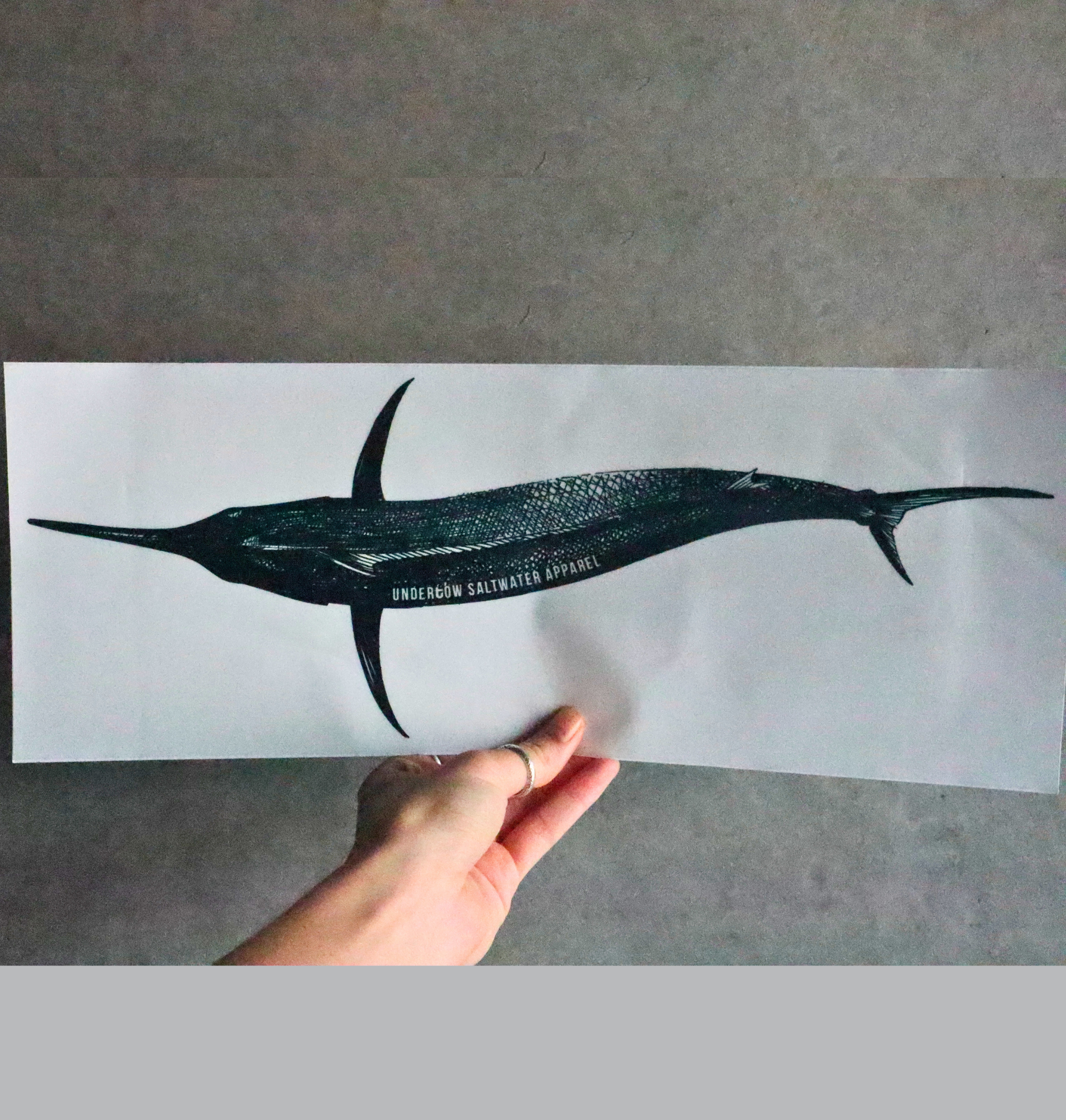 Sketch Art Series Marlin Sticker