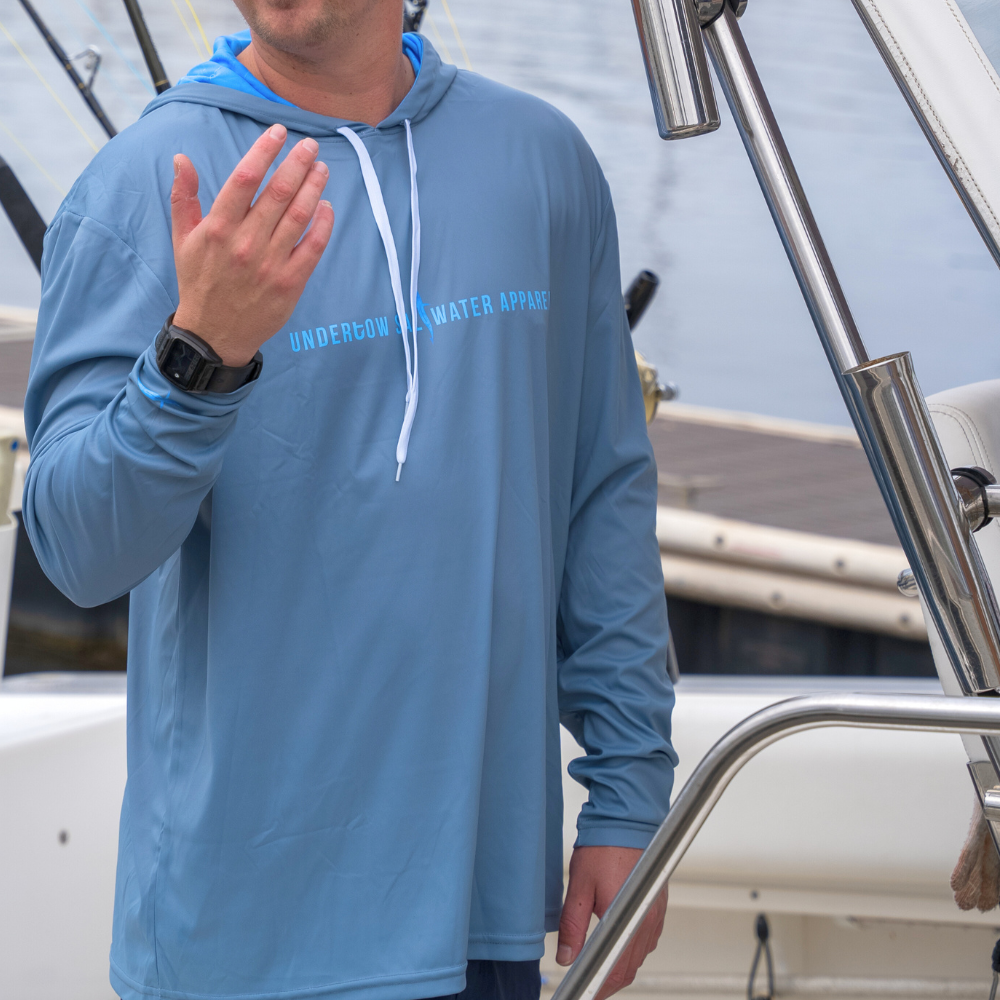 Undertow Stormy Seas Fishing Shirt Hooded