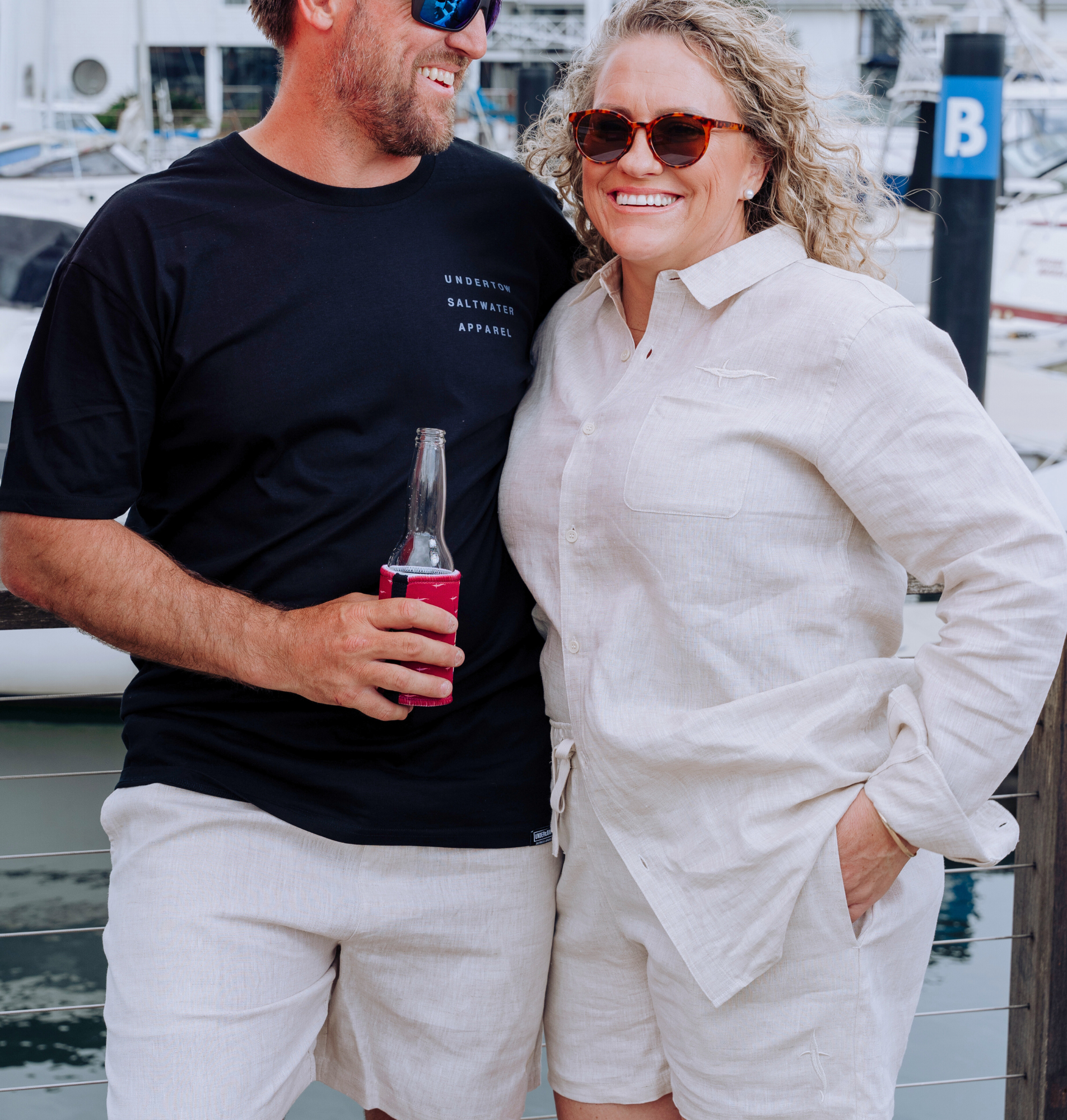 Undertow Linen Shorts - Ladies