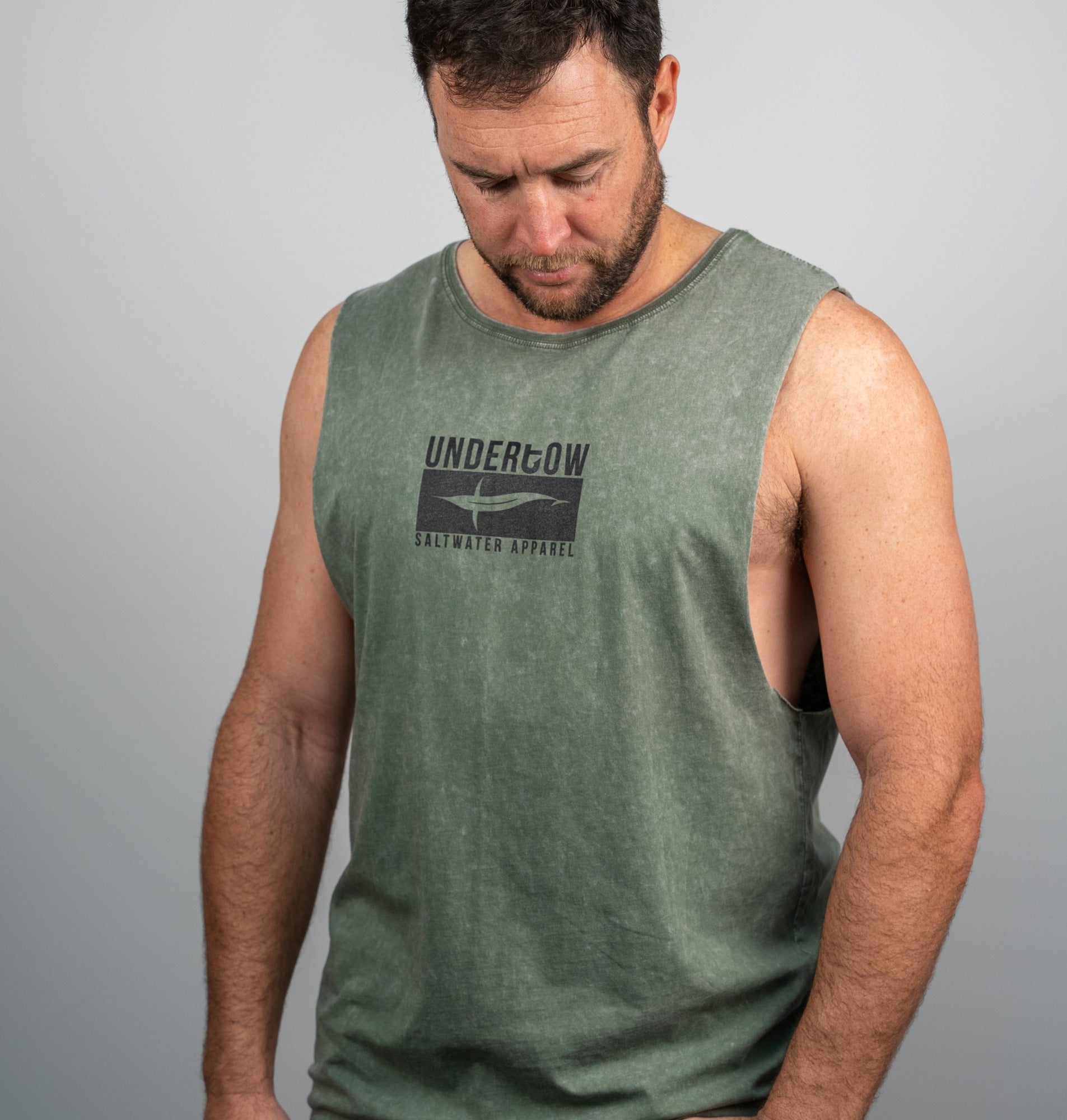 Undertow Stone Wash Tank Singlet