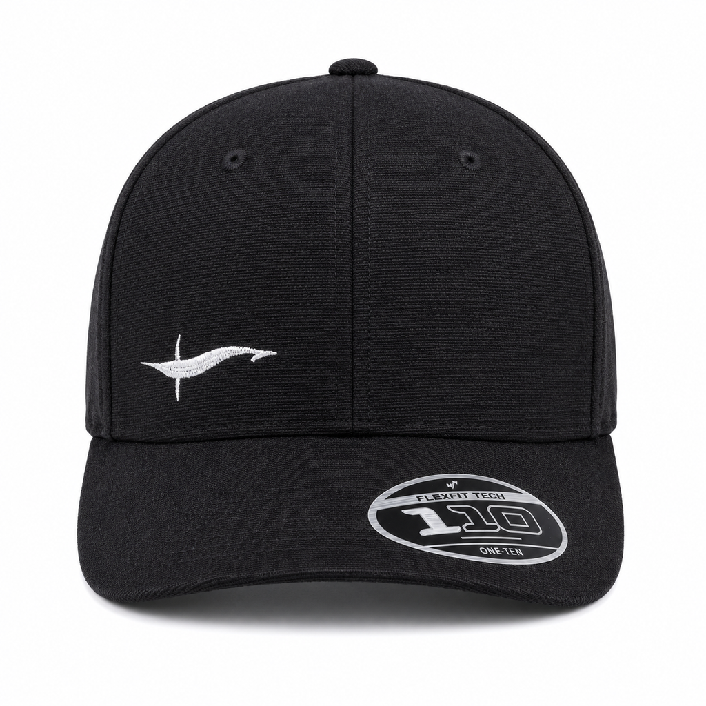 Undertow Water Resistant Cool Dry FlexFit Cap - Black