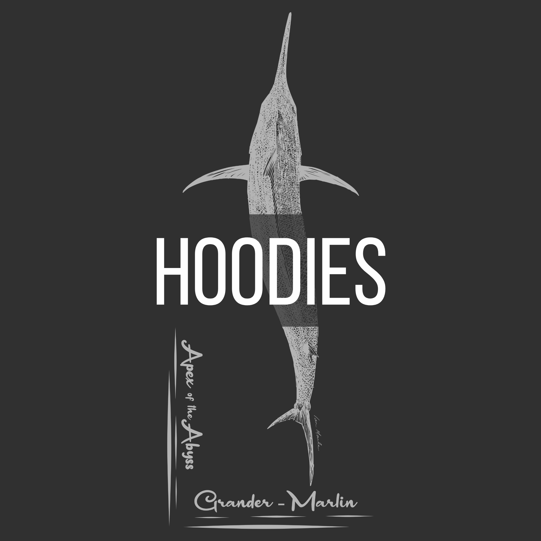 Sketch Marlin Hoodie