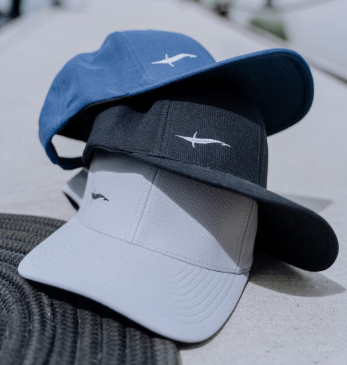 Undertow Water Resistant Cool Dry FlexFit Cap - Navy